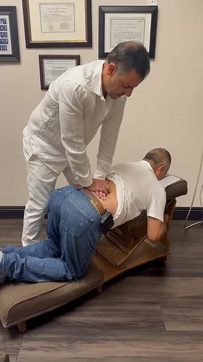 3.3K views | L4 adjustment on the Gonstead knee chest #fyp #chiropractor #gonstsad | Ben Moshref | Facebook