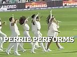 Perrie Edwards performs at The Hundred Final cricket event