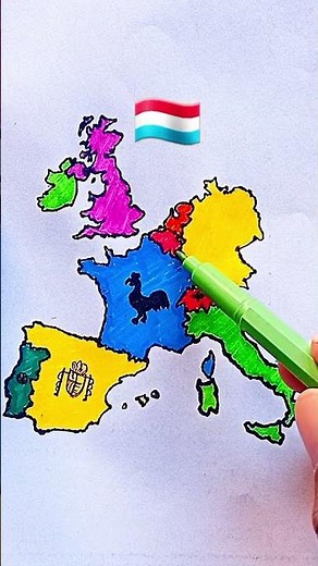 draw Map of Luxembourg 🇱🇺 #luxembourg