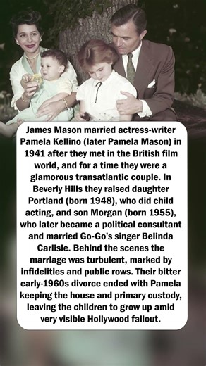 James Mason, Pamela Mason & Their Children Portland and Morgan