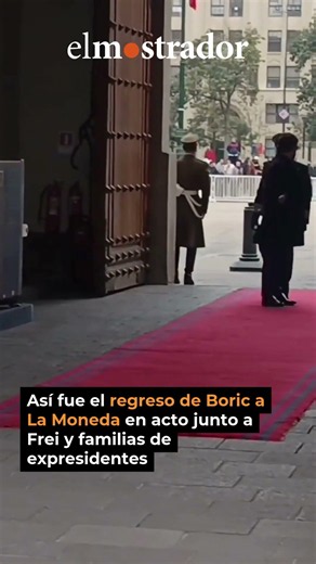 Así fue el regreso de Boric a La Moneda en acto junto a Frei y familias de expresidentes