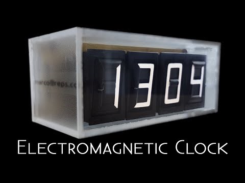Electromagnetic 7-Segment Display Clock