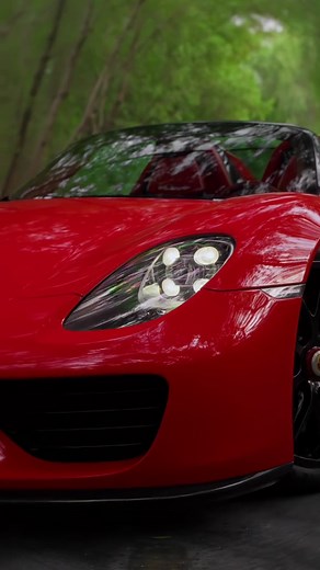 The Iconic Porsche 918 Spyder: A Beauty in Red