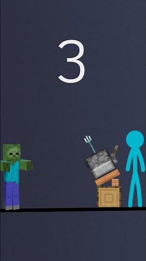 Blue Stickman Vs. Zombie | 2d Animation | Flips clip | Stickman Animation | Stickman Fight | Shorts