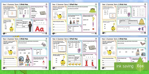 Year 1 Summer Term 2 SPaG Activity Mats