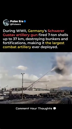 Germany’s Monster Gun: The Largest Artillery Weapon Ever Used in WWII #shorts