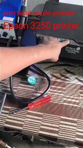 Nozzle Check Problems: Epson L3250 clean head #shorts