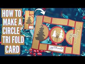 Circle Tri Fold Card | Tri Shutter Card Tutorial