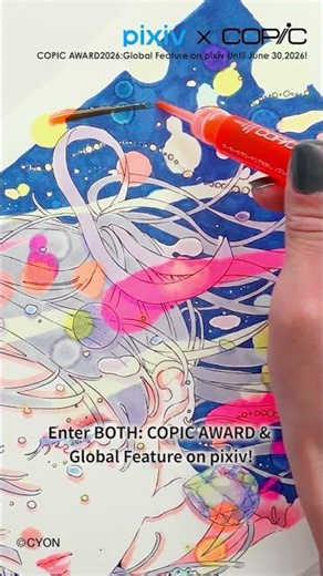 COPIC AWARD2026: Global Feature on pixiv #shorts