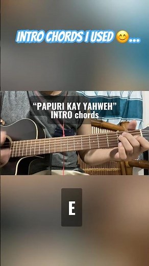 PAPURI KAY YAHWEH (INTRO CHORDS) with chord chart