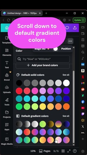 How to Blend Colors Perfectly in Canva #canva #designtutorial #canvatips