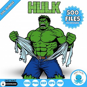 Hulk SVG Bundle: Superhero Cut Files for Cricut & Silhouette (digital Download) - Etsy Canada