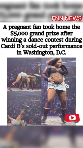 Pregnant Fan Wins $5,000 Dance Contest at Cardi B Concert in Washington D.C.