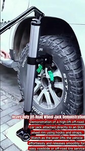 ​Heavy-Duty Off-Road Wheel Jack Demonstration#VehicleMaintenance