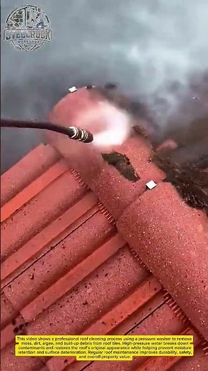 Pressure Washing a Moss-Covered Roof