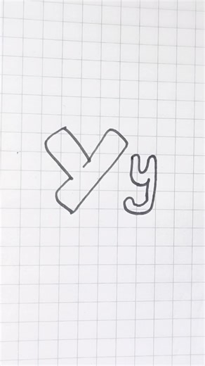 Y Bubble letter||How to draw bubble letter Y||