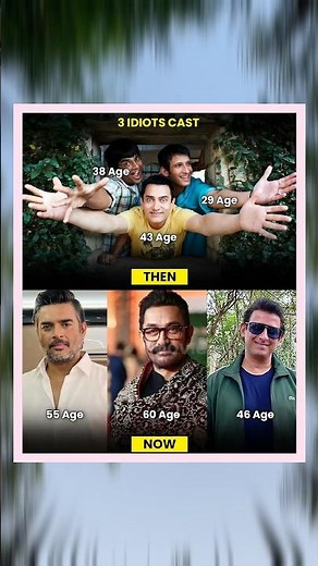 Then vs Now: 3 Idiots Cast Transformation 🔥 | Ages Will Shock You! #bollywood