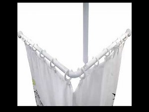 l shaped shower curtain rod
