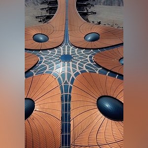 15K views · 222 reactions | A new sprawling transportation hub in the capital of China, the Beijing Daxing International Airport is the largest single terminal in the world. This huge structure with a 'starfish' look was designed to shorten walking times for passengers. #Mega | China Plus America | Facebook