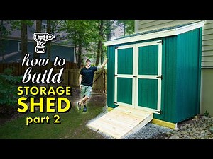 Shed Roof, Shed Doors and Shed Ramp // HOW TO BUILD A SHED PT. 2