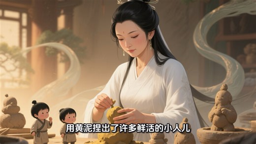 #女娲造人#中国神话