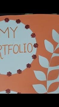 Portfolio making for kids/students || portfolio making ideas