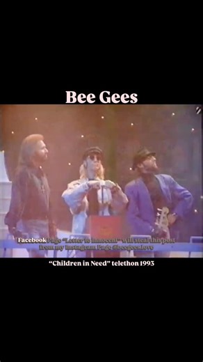 Bee Gees on the BBC “Children in Need” telethon in 1993. They were given the opportunity to “blow up” the Bee Gee’s parody group “The Hee Bee Gee Bees”.😁 . . . #barrygibb #robingibb #mauricegibb #andygibb #gibbbrothers #beegees #andygibb #thebeegees #uk #70s #90s #singersongwriter #musiclife #reelsvideo #explore #beegeesforever #beegeesone #beegeesalive #explorepageًًً #reels #barrygibbforever #facebookreels | beegees.love & Andy Gibb