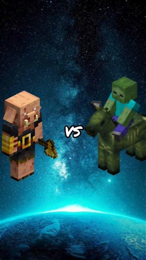 Minecraft Piglin Brute Vs Zombie Rider #shorts