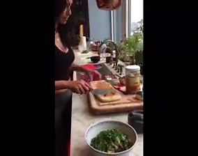 Been staying in and cooking up a few new recipes on a very rainy New York day. Here is a spiced black chick pea recipe that's Moroccan inspired and very easy. Black chick peas are smaller and firmer versions of regular garbanzo beans, found in Indian or ethnic stores. But use regular ones and this will be as lovely. Here's a speedy how to video on how to make this recipe! | Padma Lakshmi