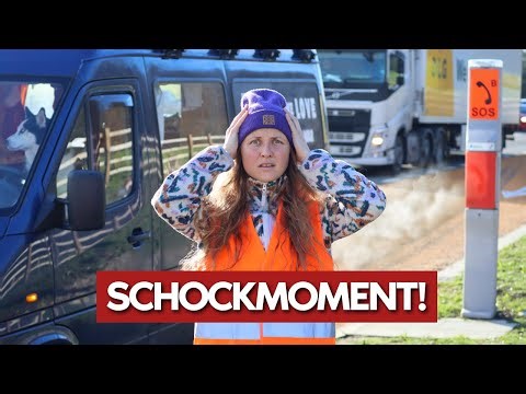 Sekunden der PANIK - Reifen platzt bei 120 km/h auf der Autobahn 😱 | VANLIFE