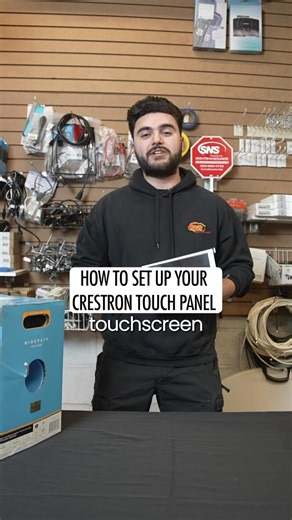 A Crestron touchscreen panel gives Long Island homeowners full control of lights cameras shades and TVs using one simple wired connection. With a single Ethernet cable you power and control your entire smart home from one centralized panel.