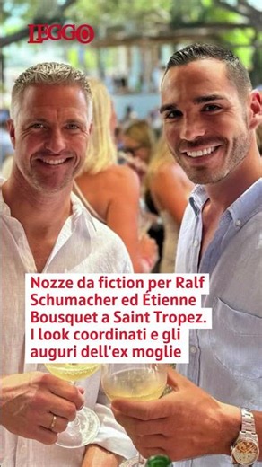 Ralf Schumacher si è sposato: nozze da fiction a Saint Tropez con il compagno Étienne