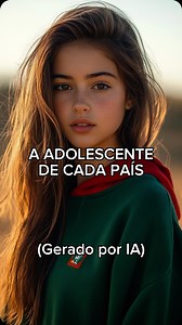 Inteligência Artificial criou a adolescente de cada país | Desenhia