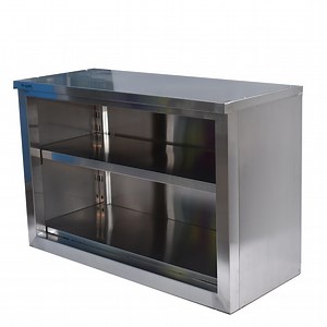 [Hot Item] Kitchen Stainless Steel Cabinet Metal Work Table with Adjustable Shelf
