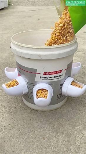 DIY Bucket Feeder with Flow-Control Spout 🐔