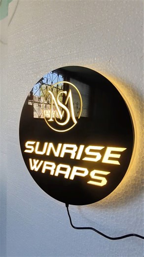 Customize LED logo with Shop name Video! #shortsvideo #shorts #viral #logo