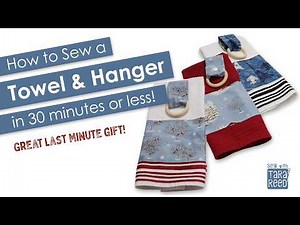 DIY Decorative Kitchen Towels to Hang on Stove - Sewing for Beginners