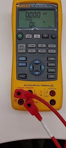 Fluke 725 3W 4W resistance operation