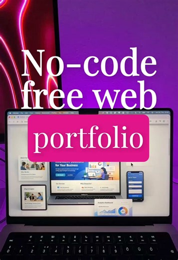 No-code free web portfolio 🤩 Build and publish a clean portfolio website without writing code. Ideal if you want a simple, professional online presence fast. Great for showcasing projects, visuals, and case studies. Made with PortfolioBox #webdesign #portfolio #nocode