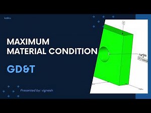 Maximum Material condition - Intro | GD&T | தமிழ் | kaliru