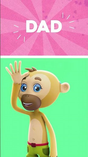 🖐️✨ Learn to Say “DAD” in ASL with Gibby! 🙌👨‍👧 #LearnASL #SignLanguageForKids #InclusiveLearning