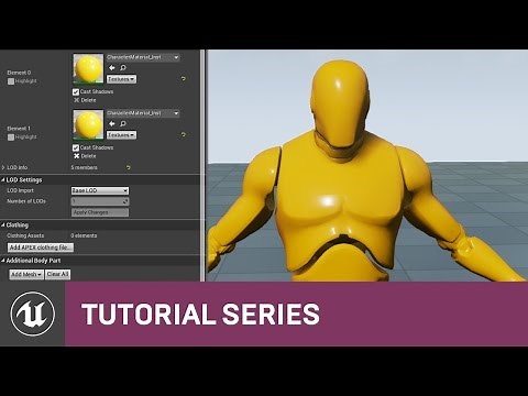 BP 3rd Person Game: Basic Character Material | 06 | v4.8 Tutorial Series | Unreal Engine