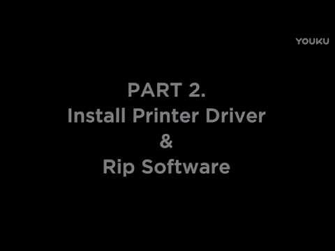 How to Install the printer driver and Partner RIP 8.1 software?