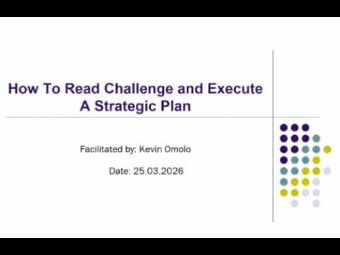 EXECUTIVE WEBINAR: HOW TO READ, CHALLENGE & EXECUTE A STRATEGIC PLAN