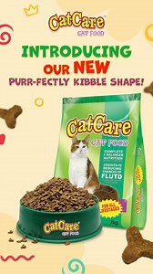 131 reactions | Introducing the new purr-fectly crafted kibble shape your cat will love—now with high-quality animal protein, essential nutrients, and a crunch that supports healthy digestion!  Available in select pet stores and vet clinics nationwide. Buy now and show your cat some real care!  #NourishYourCatsWithCare #PurrotectwithCatCare #CatCare | CatCare Cat Food | Facebook