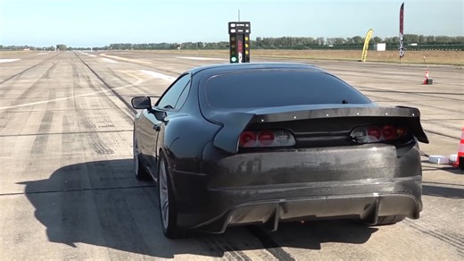 Tuned Toyota Supra Insane Acceleration on Runway