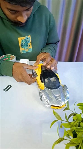 Remote control ferrari colour change. #experiment #toys #shorts #unboxing #modified #ferrari