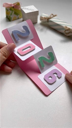 DIY happy new year pop-up card #diy #gift #cute #craft