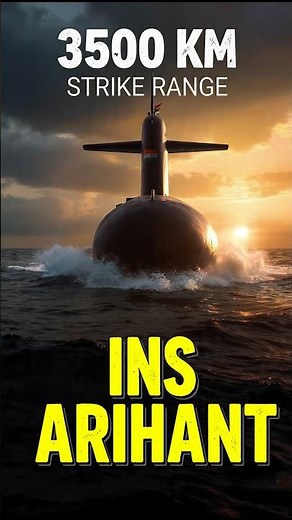 INS Arihant: India’s 6,000 Ton Nuclear Missile Submarine #shorts