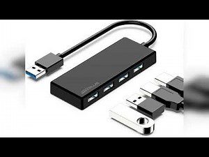 Review: USB 3.0 Hub, 4 Port USB Hub Splitter,Portable USB Adapter Mini Multiport Expander for ...